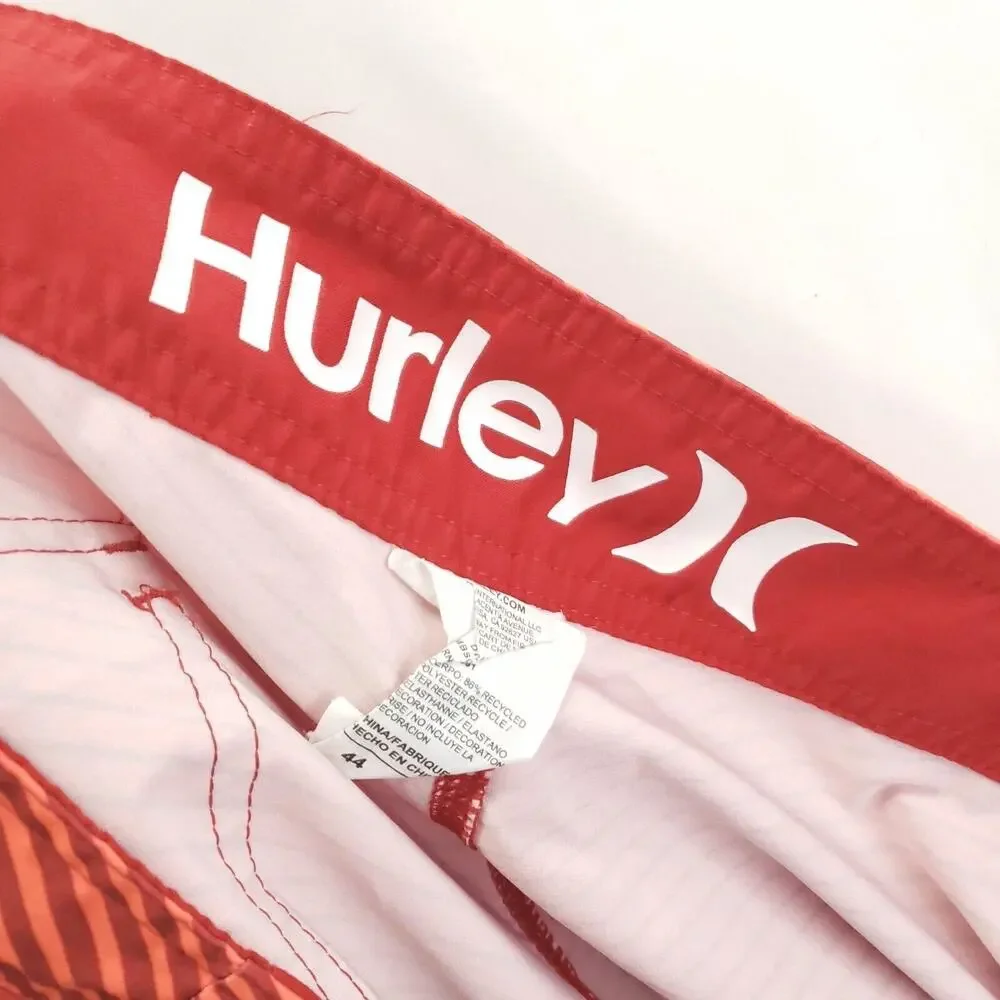 Hurley United States Olympic Team Swim Board Shorts Mens 44 Red Stretch Phantom